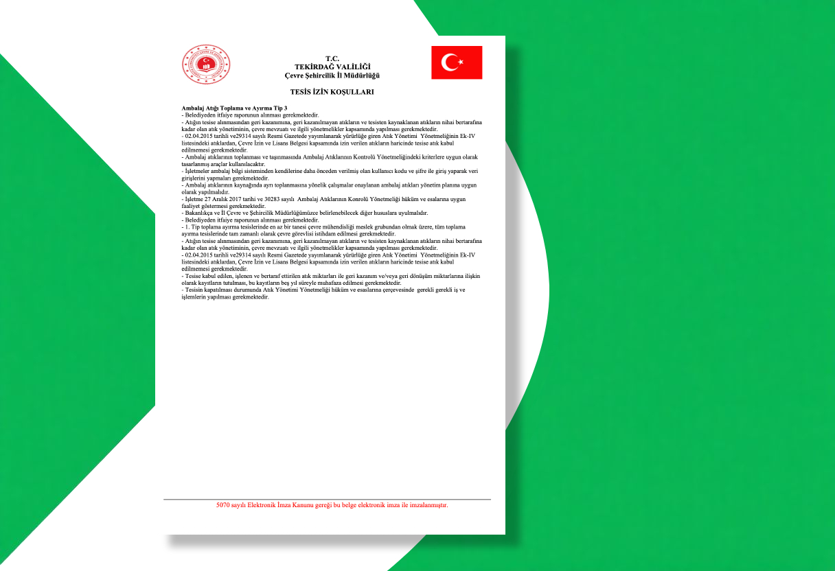 ISO 9001 Sertifikası
